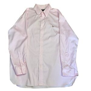 Ralph Lauren Classic Fit Pink Long Sleeve Shirt 
Size XL